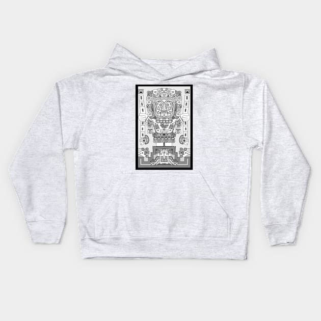 Aztec God Kids Hoodie by AYar